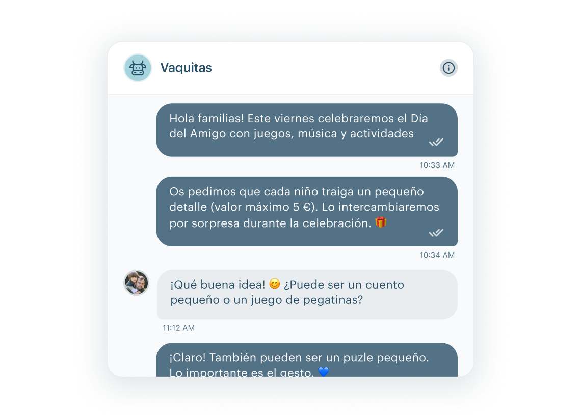 Comunícate de forma efectiva con las familias en KinderUp
