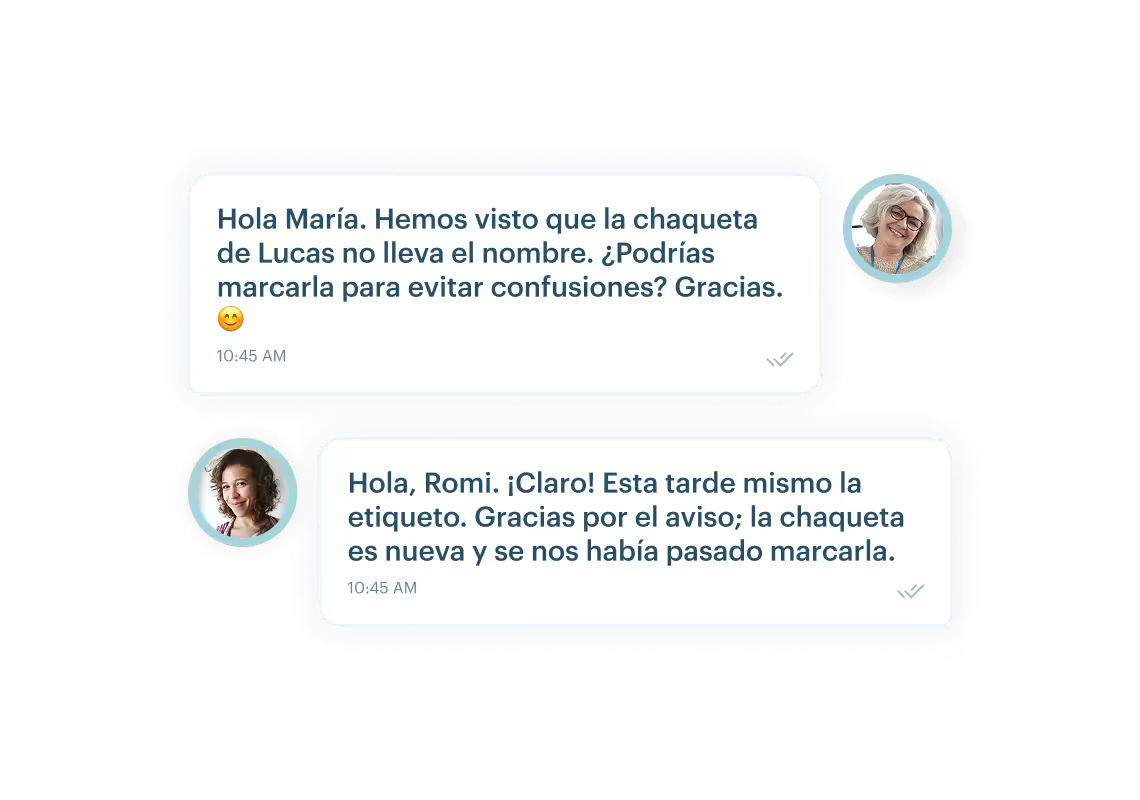 Comunicación fluida con familias en KinderUp