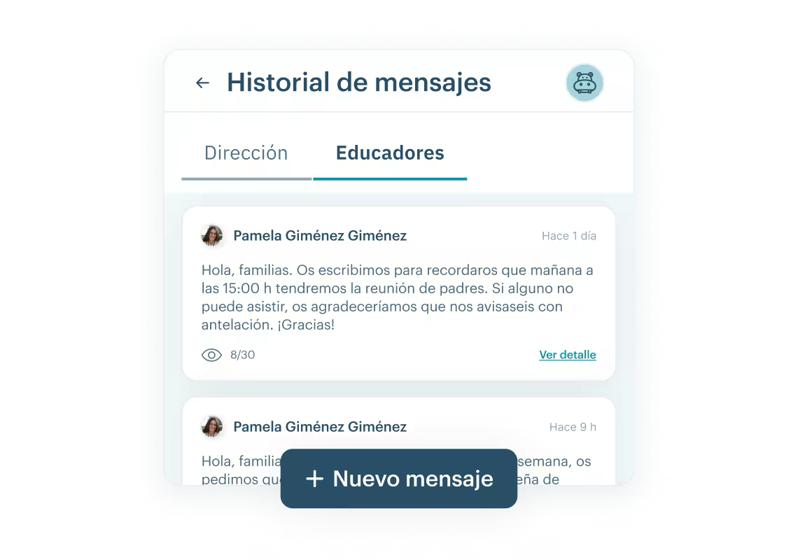 Canal oficial de comunicación en KinderUp