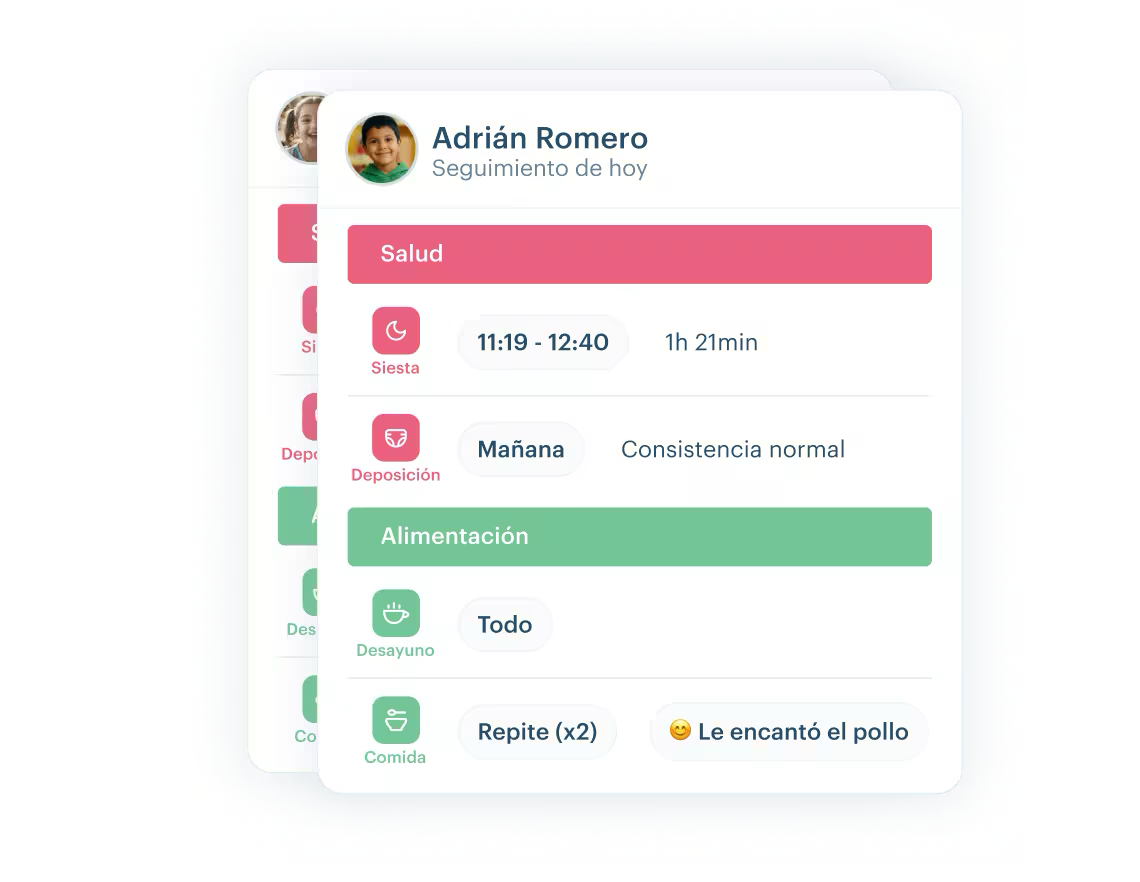Control diario del aula en KinderUp