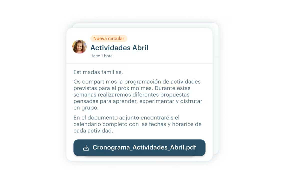 Notificaciones y recordatorios en KinderUp